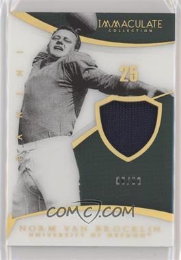 2015 Panini Immaculate Collection Collegiate - Immaculate Numbers Memorabilia #57 - Norm Van Brocklin /99