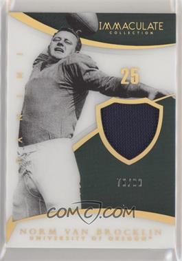 2015 Panini Immaculate Collection Collegiate - Immaculate Numbers Memorabilia #57 - Norm Van Brocklin /99