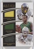 De'Anthony Thomas, Joe Young, Marcus Mariota #/99