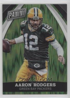 2015 Panini National Convention - VIP - Green Wave Prizm #26 - Aaron Rodgers /5 [Noted]