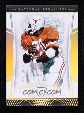 2015 Panini National Treasures College - [Base] - Century Gold #140 - Legends - Earl Campbell /10