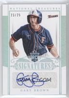 Rookie Signatures - Gary Brown #/25