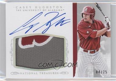 2015 Panini National Treasures College - [Base] - Century Silver #CH - Baseball Materials Signatures - Casey Hughston /25