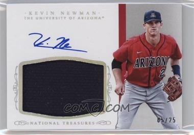 2015 Panini National Treasures College - [Base] - Century Silver #KN - Baseball Materials Signatures - Kevin Newman /25