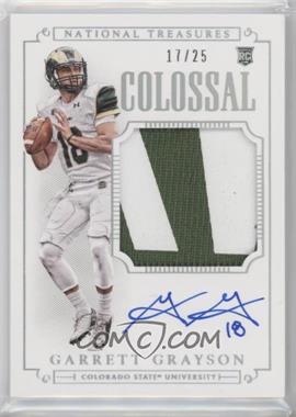 2015 Panini National Treasures College - [Base] - Colossal Prime Signatures #315 - Football Materials Signatures - Garrett Grayson /25