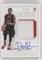 Basketball Materials Signatures - Delon Wright #/25