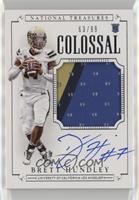 Football Materials Signatures - Brett Hundley #/99