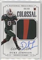 Football Materials Signatures - Duke Johnson #/99