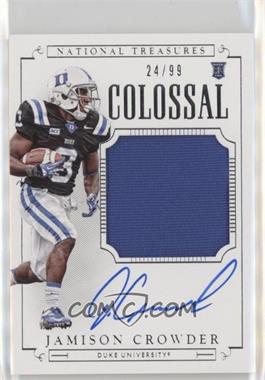 2015 Panini National Treasures College - [Base] - Colossal Signatures #318 - Football Materials Signatures - Jamison Crowder /99