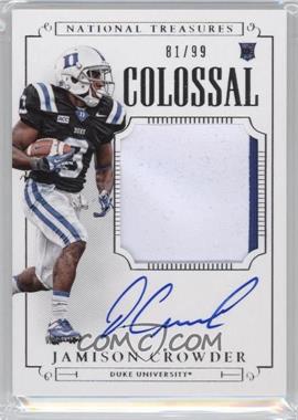 2015 Panini National Treasures College - [Base] - Colossal Signatures #318 - Football Materials Signatures - Jamison Crowder /99