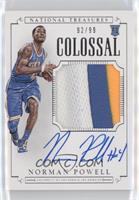 Basketball Materials Signatures - Norman Powell #/99