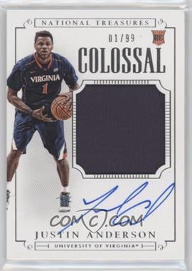 2015 Panini National Treasures College - [Base] - Colossal Signatures #365 - Basketball Materials Signatures - Justin Anderson /99