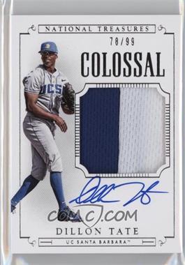 2015 Panini National Treasures College - [Base] - Colossal Signatures #DT - Baseball Materials Signatures - Dillon Tate /99