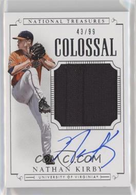 2015 Panini National Treasures College - [Base] - Colossal Signatures #NK - Baseball Materials Signatures - Nathan Kirby /99