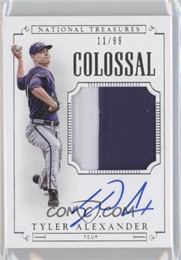 2015 Panini National Treasures College - [Base] - Colossal Signatures #TA - Baseball Materials Signatures - Tyler Alexander /99