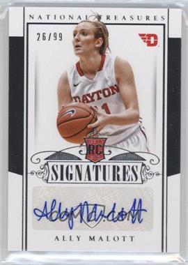 2015 Panini National Treasures College - [Base] #203 - Rookie Signatures - Ally Malott /99