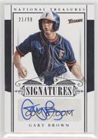 Rookie Signatures - Gary Brown [Noted] #/99