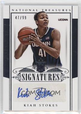 2015 Panini National Treasures College - [Base] #283 - Rookie Signatures - Kiah Stokes /99