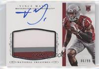 Football Materials Signatures - Vince Mayle #/99