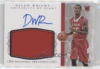 Basketball Materials Signatures - Delon Wright (Jersey number obscured) #/99