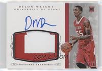 Basketball Materials Signatures - Delon Wright (Jersey number visible) #/10