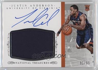 2015 Panini National Treasures College - [Base] #365.1 - Basketball Materials Signatures - Justin Anderson /99