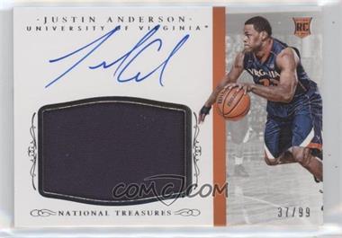 2015 Panini National Treasures College - [Base] #365.1 - Basketball Materials Signatures - Justin Anderson /99