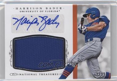 2015 Panini National Treasures College - [Base] #HB - Baseball Materials Signatures - Harrison Bader /99