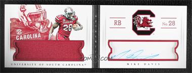 2015 Panini National Treasures College - Combo Player Materials Booklets - Signatures #28 - Mike Davis /99