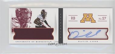 2015 Panini National Treasures College - Combo Player Materials Booklets - Signatures #8 - David Cobb /99