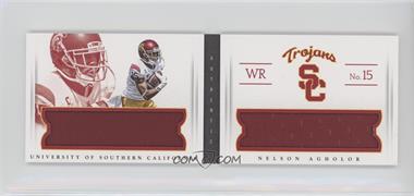 2015 Panini National Treasures College - Combo Player Materials Booklets #29 - Nelson Agholor /25