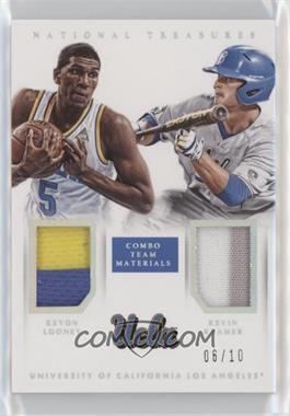 2015 Panini National Treasures College - Combo Team Materials - Prime #36 - Kevon Looney, Kevin Kramer /10