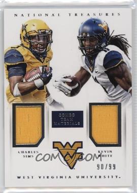 2015 Panini National Treasures College - Combo Team Materials #40 - Charles Sims, Kevin White /99