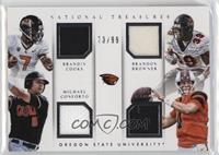 Michael Conforto, Sean Mannion, Brandin Cooks, Brandon Browner #/99