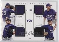 Alex Young, Andrew Cashner, Riley Ferrell, Tyler Alexander #/99