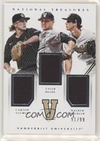 Carson Fulmer, Tyler Beede, Walker Buehler #/99