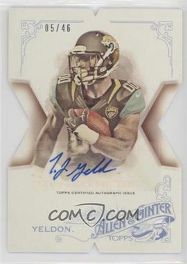 2015 Topps National Convention - Allen & Ginter's 10th Anniversary Die-Cut - Autographs #AGX-72 - T.J. Yeldon /46