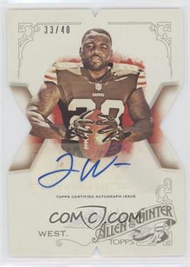 2015 Topps National Convention - Allen & Ginter's 10th Anniversary Die-Cut - Autographs #AGX-91 - Terrance West /40
