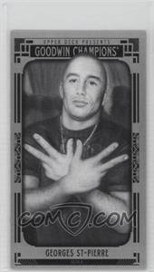 2015 Upper Deck Goodwin Champions - [Base] - Minis #102 - Black and White Portraits - Georges St-Pierre