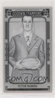 Black and White Portraits - Peyton Manning