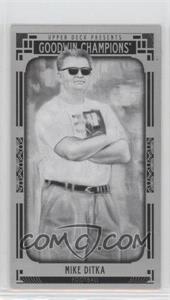 2015 Upper Deck Goodwin Champions - [Base] - Minis #124 - Black and White Portraits - Mike Ditka