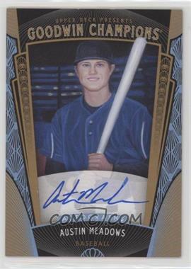 2015 Upper Deck Goodwin Champions - [Base] #153 - Baseball Prospects Autographs - Austin Meadows