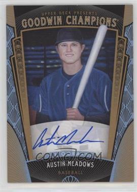 2015 Upper Deck Goodwin Champions - [Base] #153 - Baseball Prospects Autographs - Austin Meadows