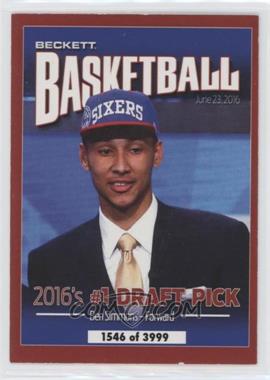 2016 Beckett Covers National Convention - [Base] #_KBBS.1 - Kris Bryant, Ben Simmons /3999 [EX to NM]