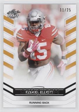 2016 Leaf Draft Exclusive - [Base] - Gold #03 - Ezekiel Elliott /25