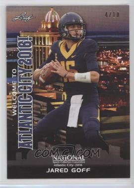 2016 Leaf National Convention - Welcome to Atlantic City 2016! - Blue #11 - Jared Goff /10