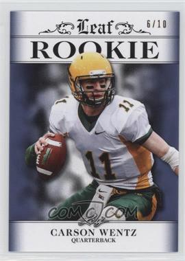 2016 Leaf Rookie II - [Base] - Blue #R-04 - Carson Wentz /10