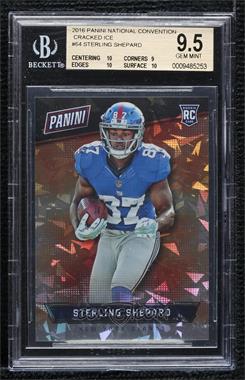 2016 Panini National Convention - [Base] - Cracked Ice #64 - Sterling Shepard /25 [BGS 9.5 GEM MINT]