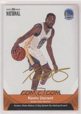 2016 Panini National Convention - Kevin Durant - Orange Gold Signature #1 - Kevin Durant /50