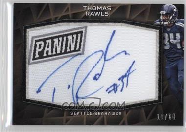 2016 Panini National Convention - Patch Autographs #19 - Thomas Rawls /10